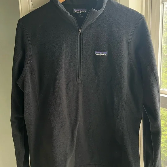 Patagonia Black Fleece Quarter Zip- Micro D - Picture 2 of 4